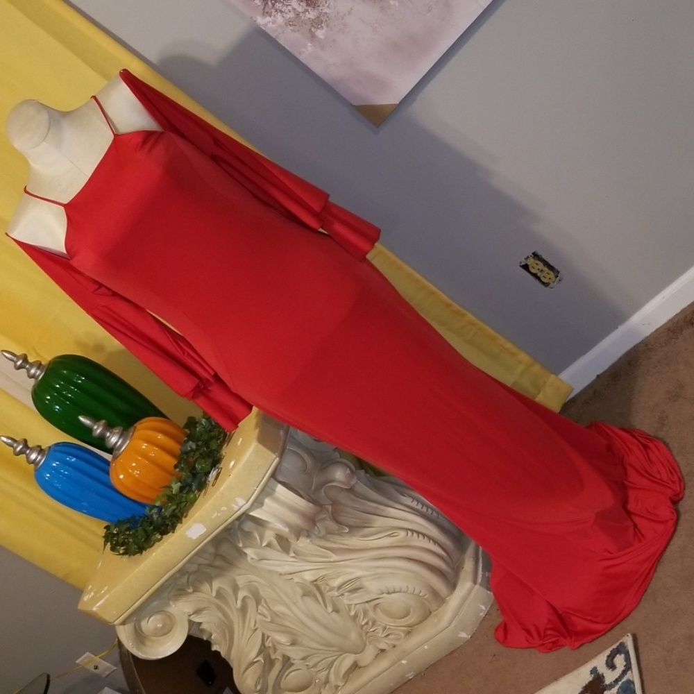 Sexy Red Form Fitting Dress. Suze 1x